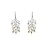 Gold Earrings with Yellow and White Diamonds