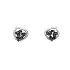Gold Earrings with Black and White Diamonds