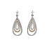 Gold Earrings with Diamonds