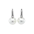 Gold Earrings Natural Pearls and Diamonds