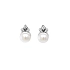 Gold Earrings Natural Pearls and Diamonds