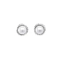 Gold Earrings Natural Pearls and Diamonds