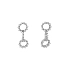 Gold Earrings with Diamonds