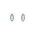 Gold Earrings with Blue Topaz and Diamonds