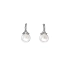 Gold Earrings Natural Pearls and Diamonds