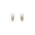 Gold Earrings Natural Pearls and Diamonds