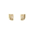Gold Earrings with Diamonds