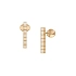 Gold Earrings Chopard Ice Cube Pure 837702-5001