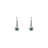 Gold earrings with emeralds and diamonds