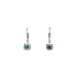 Gold earrings with emeralds and diamonds