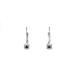 Gold earrings with sapphires and diamonds