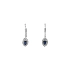Gold Earrings with Sapphires and Diamonds