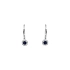 Gold earrings with sapphires and diamonds