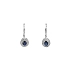 Gold earrings with sapphires and diamonds