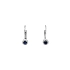 Gold earrings with sapphires and diamonds
