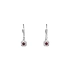 Ruby earrings with white gold diamonds