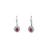 Gold Earrings with Rubies and Diamonds