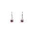 Ruby earrings with diamonds in solid gold