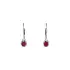 Ruby earrings with white gold diamonds