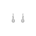 Gold earrings with diamonds