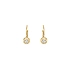 Gold earrings with diamonds