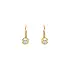 Gold earrings with diamonds
