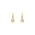 Gold earrings with diamonds