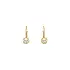 Gold earrings with diamonds