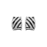 Gold Earrings with Black and White Diamonds