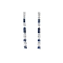 Gold Earrings with Sapphires and Diamonds