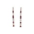 Gold Earrings with Rubies and Diamonds