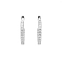 Gold Round Earrings with Diamonds