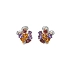 Gold Earrings Semi precious stones and Diamonds