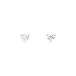 Gold Pecky Earrings with Diamonds
