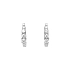 Gold Round Earrings with Diamonds