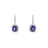 Diamond Earrings with Tanzanite