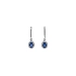 Gold Earrings Sapphire and Diamonds