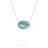 Gold Necklace with Aquamarine Marco Bicego Lunaria