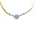 Gold Necklace with Diamonds