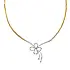 Gold Necklace with Diamonds