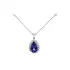 Diamond Necklace with Tanzanite