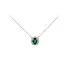 Gold Necklace Emerald and Diamonds