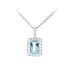 Sparkling Aquamarine Surrounded by Diamonds in Luxury Jewellery