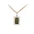 Necklace with Beautiful Tourmaline in Combination with Diamonds