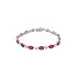 Gold Tennis Bracelet with Rubies and Diamonds