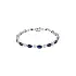 Gold Tennis Bracelet with Sapphires and Diamonds
