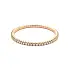 Tennis Bracelet with Pink Gold Diamonds