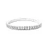 Luxury Tennis Bracelet with White Gold Baguette Diamonds