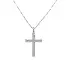 Gold Pendant Cross with Diamonds