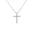 Gold Pendant Cross with Diamonds